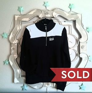 ☆SOLD☆ VS PINK Color Quarter-Zip Pullover LG